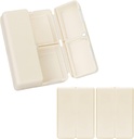 FYY 매일 알약 조직자, 2 PC 7 격실 휴대용 알약 케이스 여행 알약 조직자, [Folding 디자인] 비타민을 붙들기 위하여 지갑 주머니를 위한 알약 상자, 담 간결 기름, 보충교재 및 약물 백색