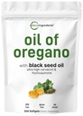 Oregano Softgels의 마이크로 성분 기름, 300 조사 | 검정씨 기름, 4X 힘 Carvacrol & Thymoquinone를 가진 1개의 공식에 대하여 2 | 식물 기초, Non-GMO, & 면역 지원