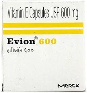 50 Evion 600mg 캡슐 비타민 E Glowing 얼굴, 강한 머리, 여드름, 실패, Glowing 피부 400mg의 통제 머리 Lossess를 위한 E