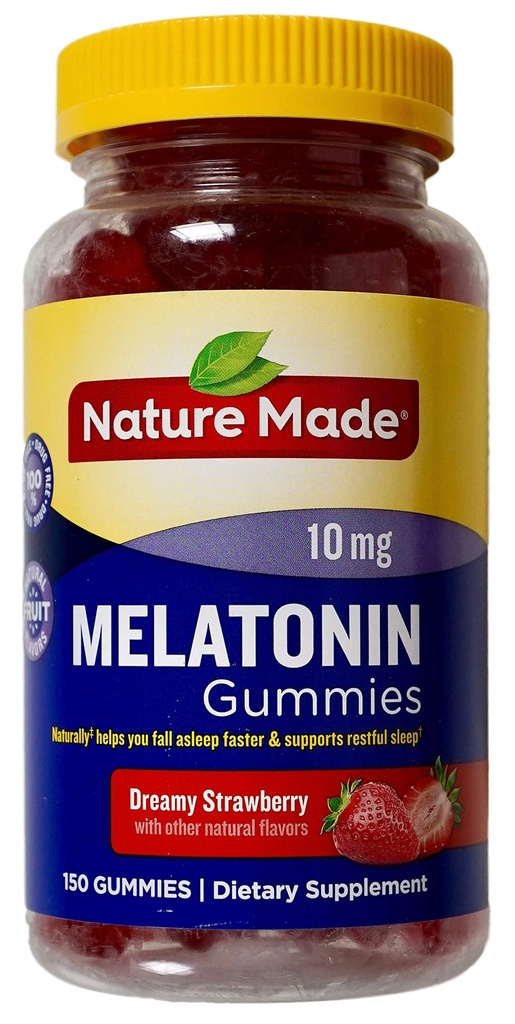 성격은 Melatonin 10mg Dreamy 딸기 자연적인 풍미, 150 Gummies를 만들었습니다