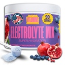 Dr. Price’s Electrolyte Mix | 슈즈프리 히어링 파우더 72+ Trace Minerals | 설탕 없음, 빠른 용해 전해질 분말 패킷 | 블루 베리 분말, 90 서빙