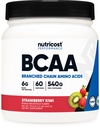 Nutricost BCAA 분말 (Strawberry Kiwi) 60 서빙 - Optimal 2 : 1 비율