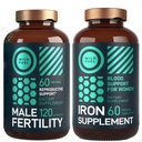 WILD FUEL 남성 비료 보충교재와 철 알약 Folic 산성 비료 및 Prenatal 뭉치