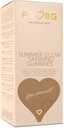 Summer Glow Tanning Gummies - 마이애미 부띠끄 맛 - 파인애플, 코코넛, & Strawberry - Vegan - 글루텐 - 무료 - 자연 성분 - 필수 영양 - 여행 크기 - 30 - 일 공급