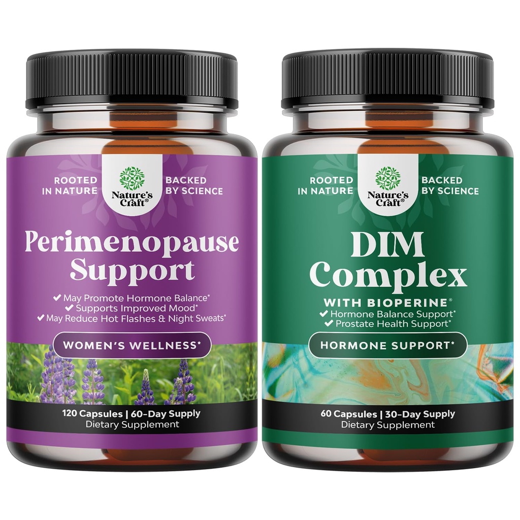 Maca Root Vitex Berry & Black Cohosh 및 Bioperine을 가진 순수한 DIM 보충교재를 가진 여자를 위한 완전한 Perimenopause 보충교재의 뭉치 - Broccoli Florets를 가진 Diindolylmethane 테스토스테론 Complex