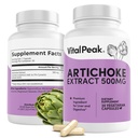 Artichoke 500 mg 보충교재 - 간 건강 & 소화 지원을 위한 유력한 Artichoke 추출물 캡슐 - Artichoke 잎 추출물은 에너지 & 초점 - 30의 캡슐을 승진시킵니다