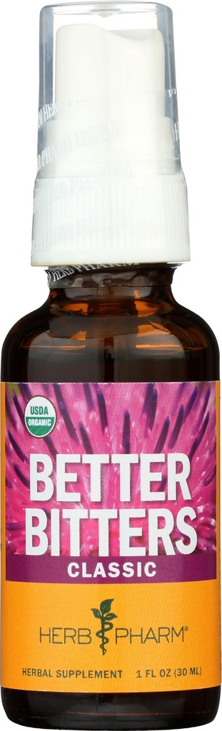 허브 Pharm Better Bitters 인증 유기 소화기, 클래식, 1 Ounce