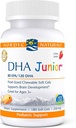 Nordic Naturals Pro DHA Junior, Strawberry - 180 미니 Chewable Soft Gel - 250 mg 총 Omega-3s EPA 및 DHA - 뇌 개발 및 시각 기능 - Non-GMO - 45 서빙