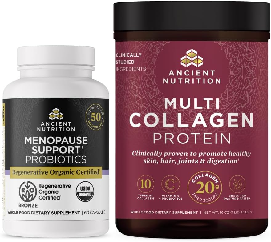 폐경기를 위한 고대 영양 재생 유기 증명된 Probiotics, 60의 조사 + 다 교원질 단백질 분말, 45의 서빙
