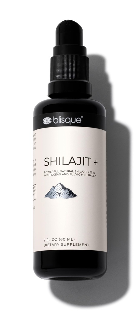 Blisque – Himalayan Shilajit Resin Mineral Drop | 순수하고 자연스럽고 유기농 | Detox, Cleanse, Immune Support, Brain Booster 및 Energy | Fulvic Acid 및 Trace Minerals | 2 FL OZ