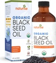 유기 까만씨 기름 (Nigella Sativa, Cumin씨) 찬 압박되는 비 GMO, 정유의 8개 oz 유리병 근원, Omega 3 6 9'