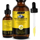 Uocasi 검정씨 기름, 찬 압박되는, 100% 순수한 & 자연적인, 머리 성장 & 피부 관리, 2.02 Fl Oz