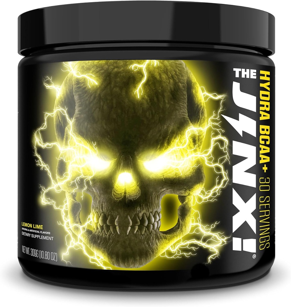 JNX 스포츠 Jinx! 순수한 BCAA+ 포스트 운동 회복 음료 - 남성 & 여성을위한 Electrolytes와 하이드로 션 - 30 서빙, 레몬 라임
