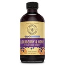 꿀 Gardens Elderberry & Honey Immune Syrup - 성인 및 어린이를위한 검은 Elderberry Syrup, 프로 폴리스 및 유기농 Apple Cider Vinegar과 천연 Throat Defense Wellness 보충 - 8 Fl Oz