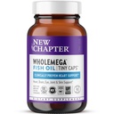 새로운 장 Wholemega 물고기 기름 보충교재, 작은 캡슐, 서빙 당 2000mg, Omega-3 + 비타민 D3 + Astaxanthin, 500mg를 가진 임상으로 입증 야생 알래스카 연어 기름 - 90 조사