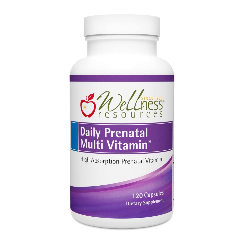 웰빙 자원 매일 예비 멀티 비타민 - 메틸화 된 Folate 아연 철 Bisglycinate Choline & 열쇠 Nutrients - 여성을위한 자연 Prenatal Postnatal Postpartum 비타민 - 120 모자