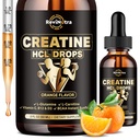 Creatine HCL 남성 & 여성, 1500mg 액체 크레아틴 염산염, 높은 흡수, 2 Fl Oz 오렌지 풍미를 위한 액체 하락
