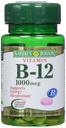 자연의 현상에 의해 비타민 B12, 비타민 보충교재, 지원 에너지 대사 및 신경 체계 건강, 1000mcg, 100개의 정제