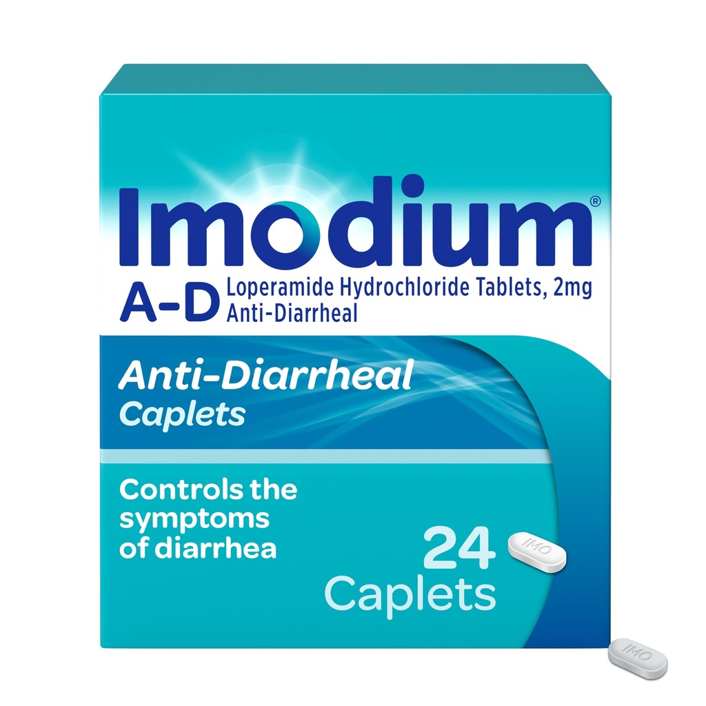 Loperamide HCl를 가진 임듐 A-D Diarrhea 기복 모자lets, 급성, 여행자의 Diarrhea, HSA/FSA Eligible, 24 ct로 설사를 통제하는 것을 돕는 반대로 Diarrhea 약