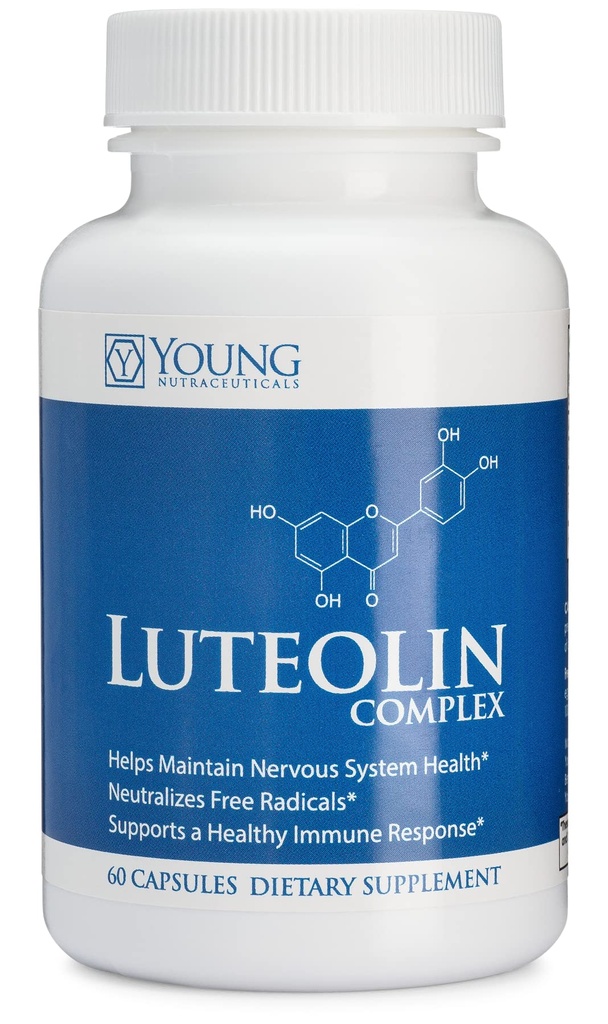 Mirica YoungNutra Luteolin Complex - 건강한 면역 반응을 지원하고 Nervous System Health*를 유지합니다 - 60 캡슐