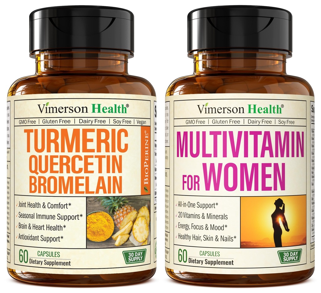 Bromelain & Turmeric Curcumin & 여자를 위한 완전한 Multivitamin를 가진 Quercetin