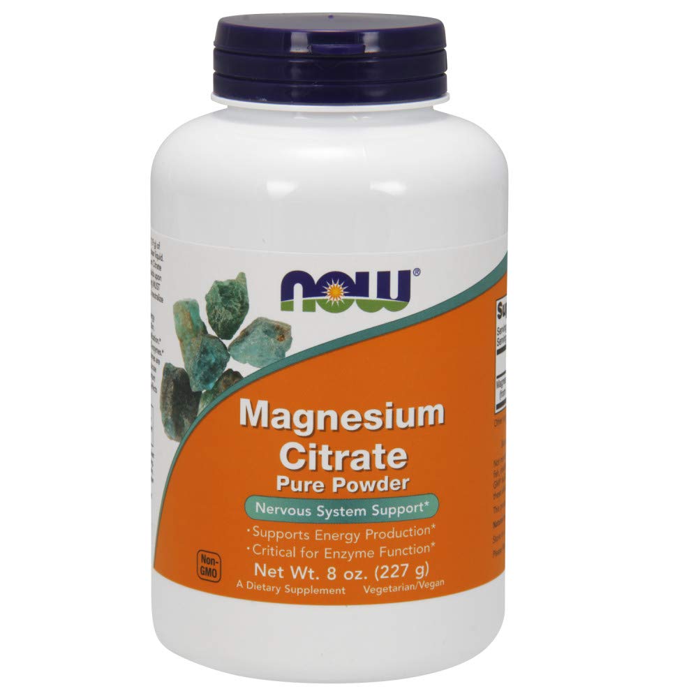 NOW 마그네슘 시트 레이트 분말, 8 온스 (팩 2)