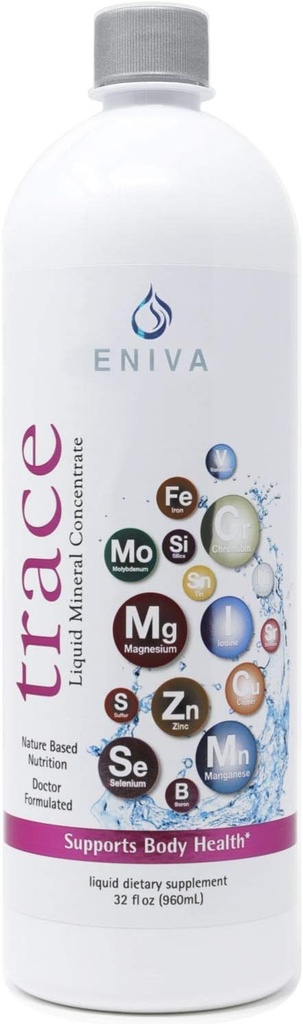 액체 Ionic Trace 무기물 보충교재 (32oz) 의사 공식화. 영 칼로리. 영 설탕. Eniva 건강에 의해.