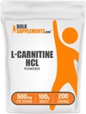BulkSupplements.com L-Carnitine HCl 분말 - Carnitine 보충, Carnitine 분말, L-Carnitine 500mg - 살균 및 글루텐 무료, 500mg, 100g (3.5 oz) (1의 포장)