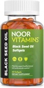Noor 비타민 Halal 검정씨 기름 캡슐, Halal 비타민, Nigella Sativa, Thymoquinone, 비 GMO, 글루텐 자유로운, 60 조사에서 1000 mg 까만씨 기름