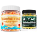 NEVISS D3 5000IU K2 Gummies + 바다 조류 칼슘 Gummies 번들