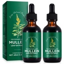 Lungs 4 Fl Oz 용 Mullein Drops - Chlorophyll가있는 Lungs 용 Mullein 잎 추출물 - Lung Cleanse, 호흡 지원, Boosts Immunity, Digestive Wellness 용 천연 초본 보충