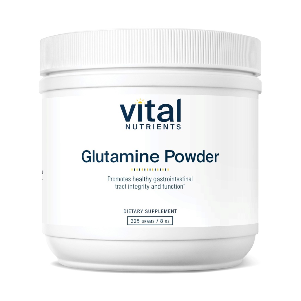 Vital Nutrients 글루타민 분말 - 건강한 위장 기능 - 글루텐, 낙농장, 콩 무료 - 비 GMO - 225g/8 oz L 글루타민 분말