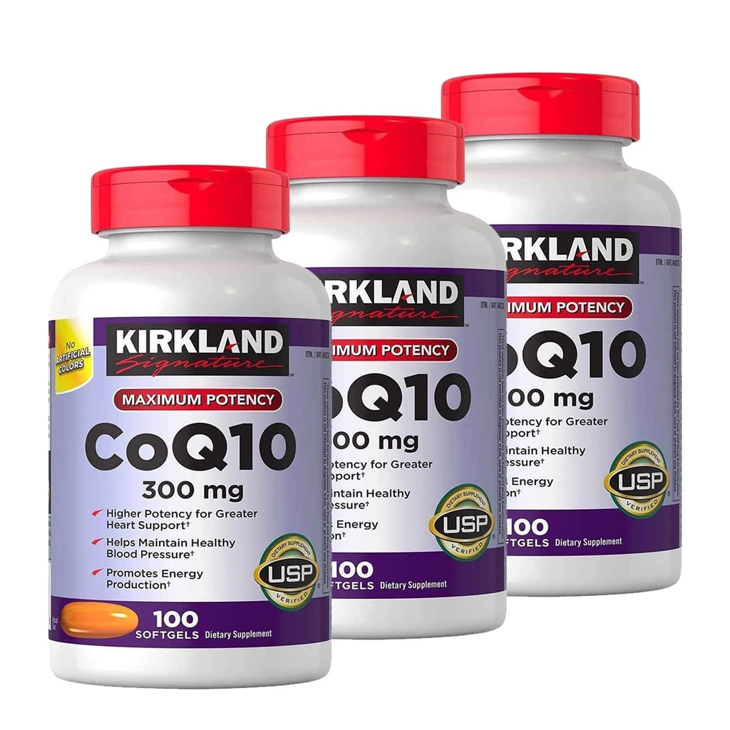 Kirkland 서명 CoQ10 300 mg., 100 Softgels (3 팩)