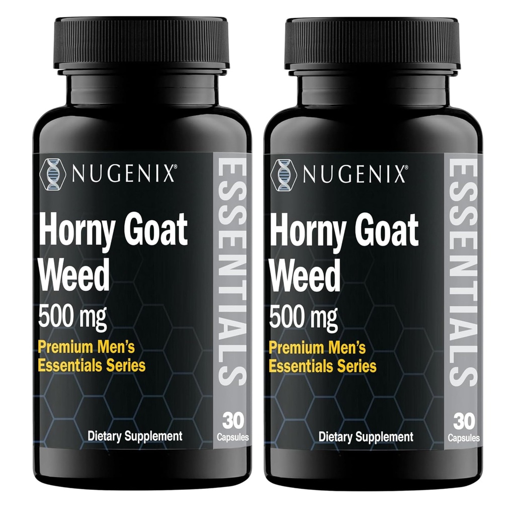 Nugenix Essentials Horny 염소 잡초 추출물 - Epimedium 추출물 - 60 캡슐