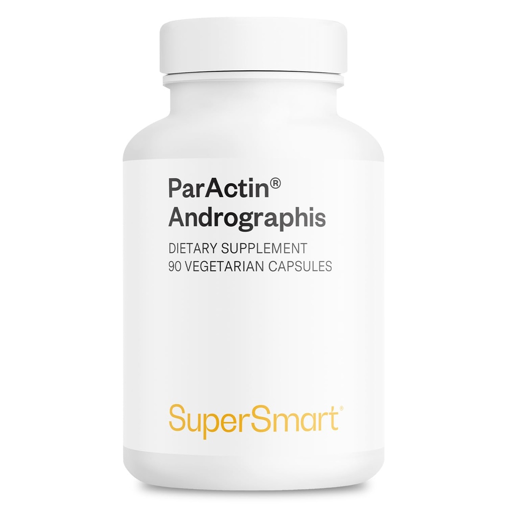 Supersmart - ParActin 보충 300mg 하루 (고 강도) - Andrographis Paniculata | Non-GMO 및 글루텐 무료 - 90 채식 캡슐