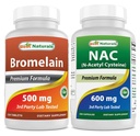 제일 자연적인 Bromelain 500 mg & NAC 600 mg