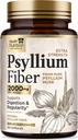 Psyllium Husk 캡슐 1500 mg - 천연 섬유 보충 알약, 매일 소화, 콜론 건강, & 일정한 지원, 식물 근거한 Psyllium Husks 분말 모자, 채식주의자, 비 GMO - 120 Veggie 캡슐