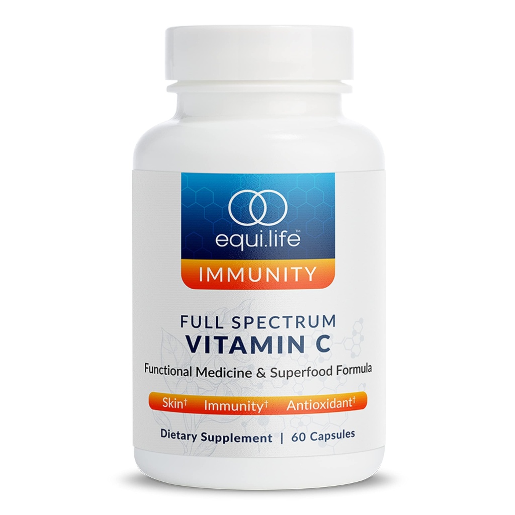 Equilife 가득 차있는 스펙트럼 비타민 C 보충교재 Quercetin, Hibiscus 및 Rutin, 식물에 의하여 근거한 산화를 억제하는 공식, 글루텐 자유로운, Soy 및 낙농장은, 사용하게 쉬운, 60의 캡슐을 해방합니다
