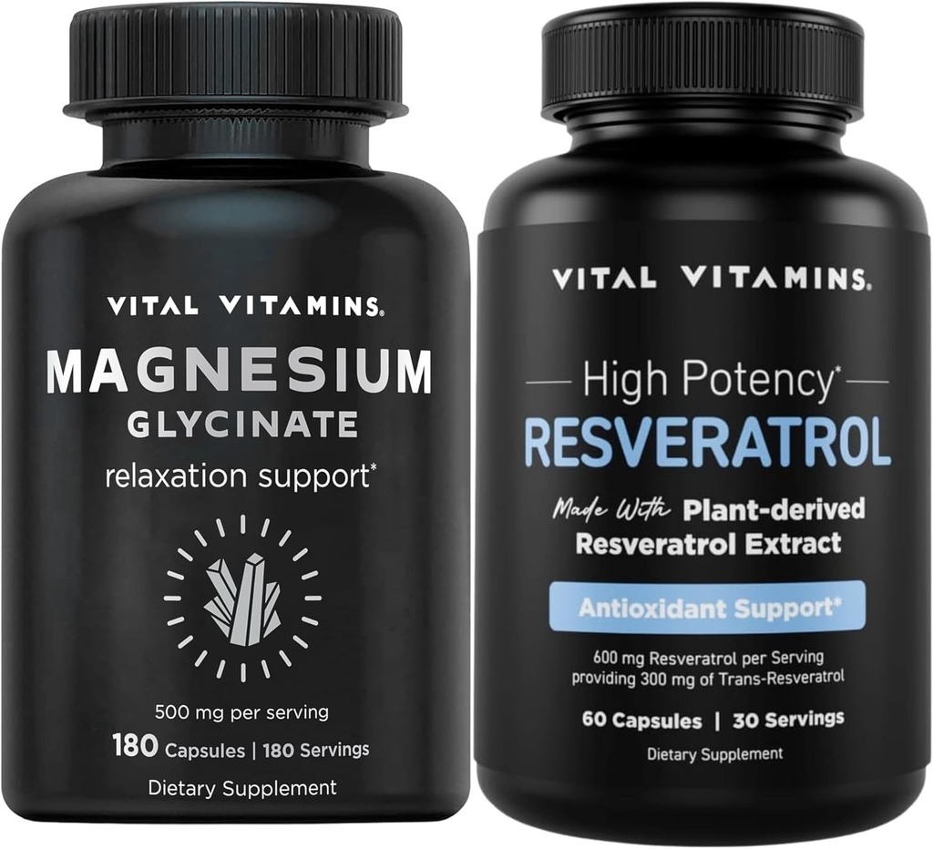 생생한 비타민 마그네슘 글리세라이드 캡슐 + Resveratrol 캡슐