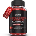 ORPHIC NUTRITION Apple Cider Vinegar Gummies - 1000mg - ACV 체중 감량 Gummies - 소화, 해독 및 클렌징 지원 - VIT B12, Beetroot - Gomitas de Vinagre de Manzana (120 개)