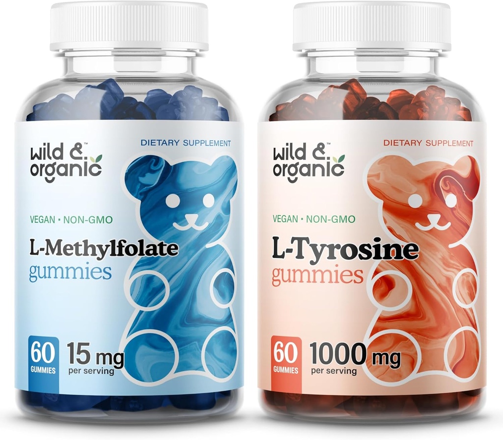 야생 & 유기 L-Methylfolate Gummies & L-Tyrosine Gummies