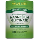 자연의 진실 마그네슘 글리세라이드 200mg | 120 캡슐 | 높은 흡수 킬레이트 마그네슘 | Non-GMO & 글루텐 무료 미네랄 보충