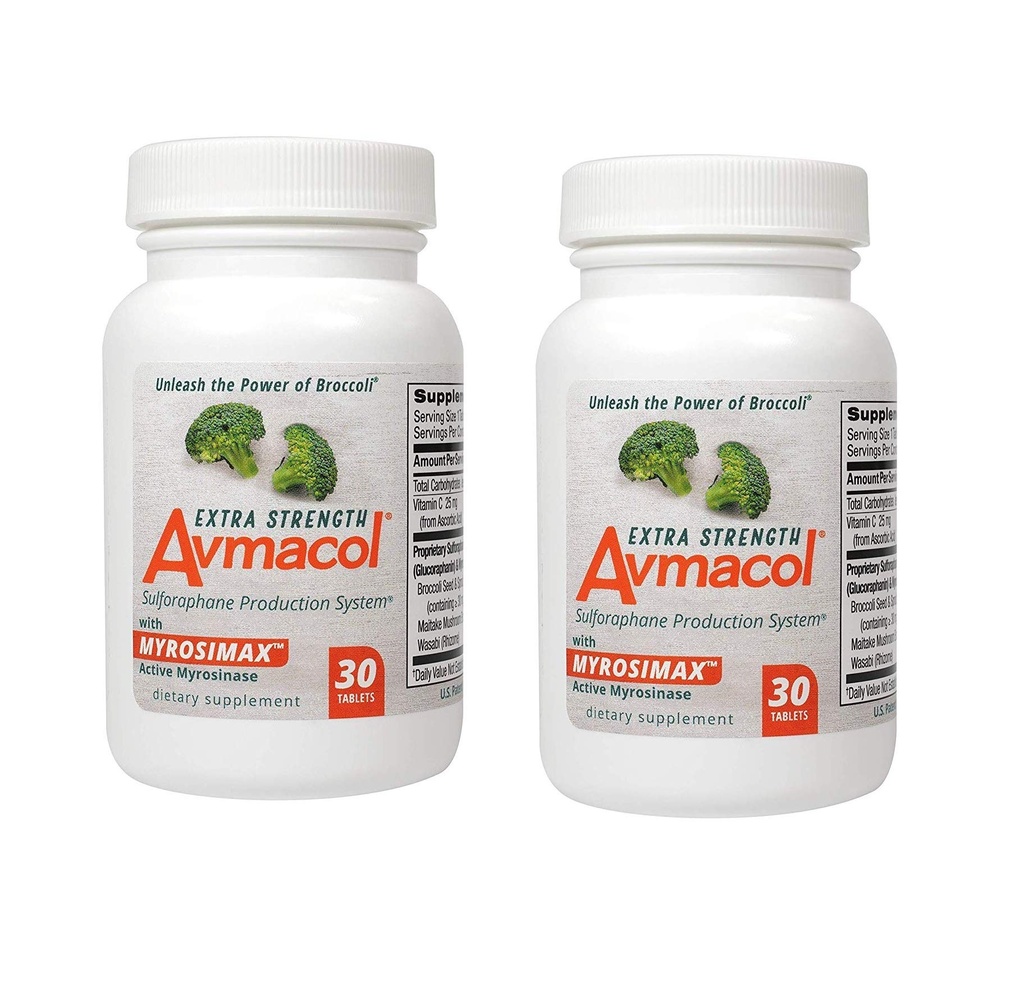 Avmacol 여분 힘 Sulforaphane Immune 지원을 위한 생산 체계, 60의 정제