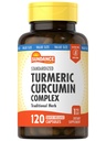 Sundance Turmeric Curcumin Complex | 120 캡슐 | 흑퍼 추출물 | 전통 허브 | Non-GMO 및 글루텐 무료 보충