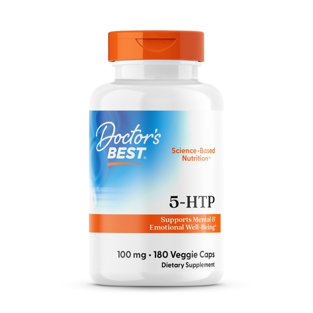 의사 최고의 5-HTP, Mental & Emotional Well-Being, Non-GMO, Gluten Free, Soy Free, Vegan 180 Veggie Caps 지원