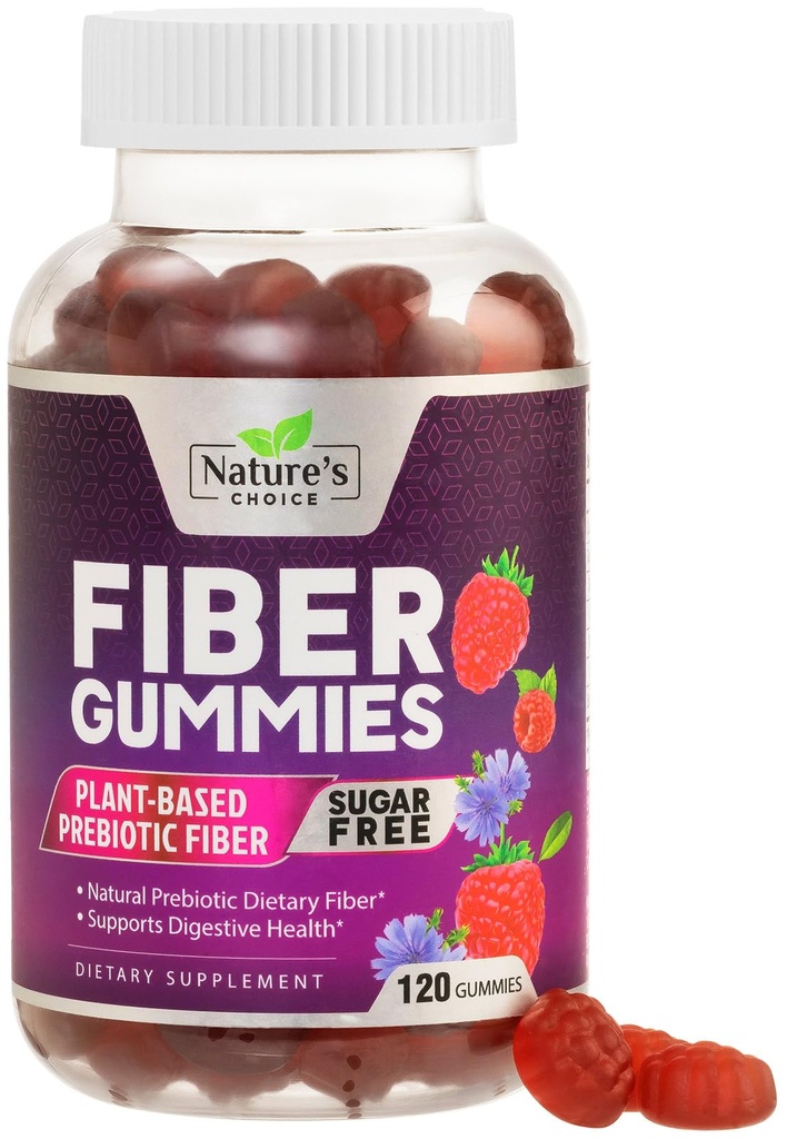 성인을 위한 섬유 Gummies, 설탕 자유로운 매일 4g 거미 섬유 보충교재, Prebiotic 거미 소화성 건강 지원 - 식물에 의하여 근거한 수용성 Chews, Prebiotics 지원 일정한 & 소화 - 120 Gummies