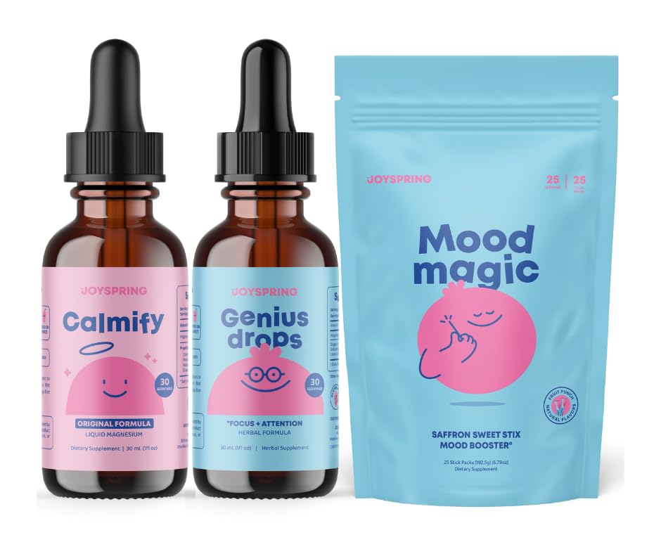 JoySpring Saffron & Magnesium for Kids – Genius Focus 보충 번들