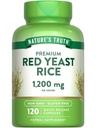 자연의 진실 빨간 효모 밥 캡슐 1200 mg | 120 조사 | Non-GMO & 글루텐 자유로운 보충교재
