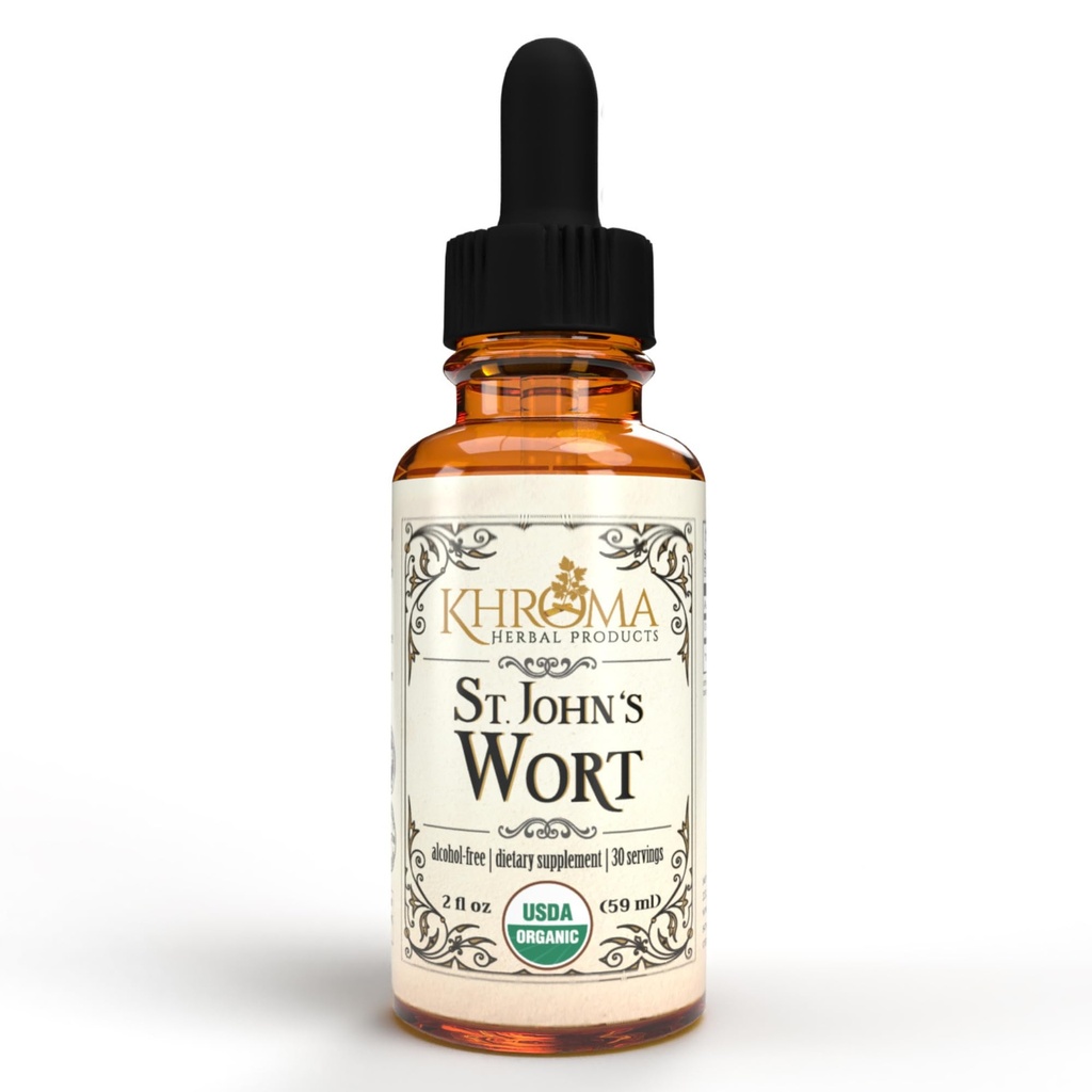 유기농 세인트 존의 Wort 30 서빙 - 800 MG 서빙 당 - Khroma 초본 제품 - 2 FL OZ - Hypericum Perforatum