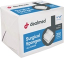 Dealmed 4" x 4" 외과 갯솜, 8 플라이, 부상 배려를 위한 비 길쌈된 갯솜, 응급 처치 장비 및 의학 기능, 200의 조사 (1의 포장)